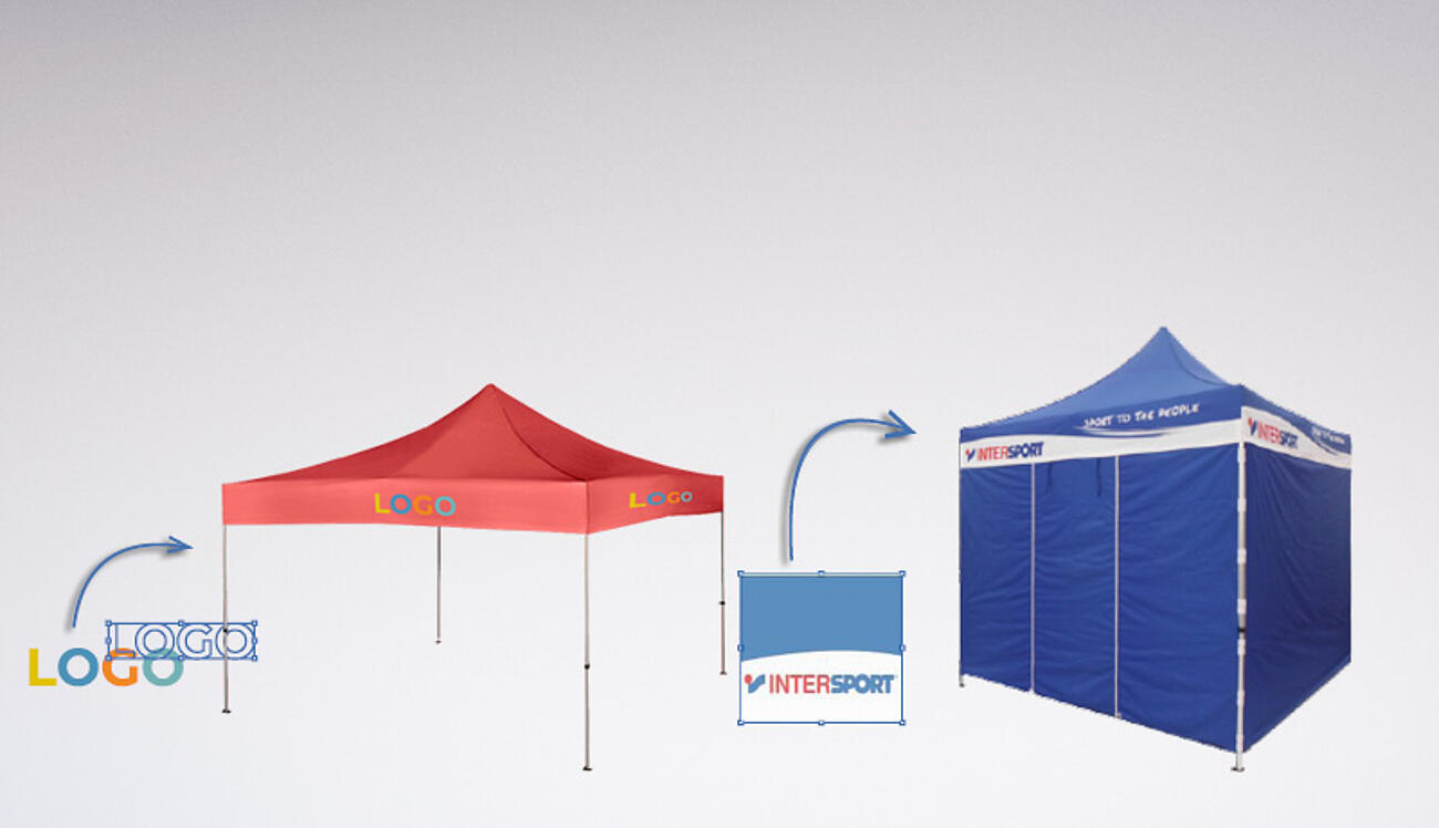 Branded tents and gazebos