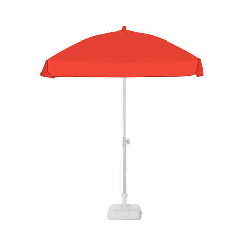 Small, square umbrella