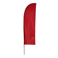Beachflag wing with fiberglass pole