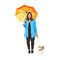 Person with pocket umbrella Person with pocket umbrella