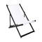 Alu deckchair front - black Alu deckchair front - black