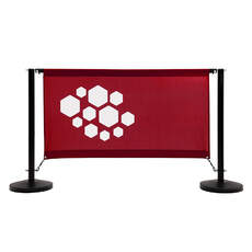 Café barrier, black frame Café barrier, black frame