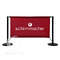 printed café barrier with black frame printed café barrier with black frame