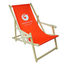 Deck chair with cup holder - Position 1 Deck chair with cup holder - Position 1