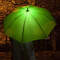 Umbrella with green lighting Umbrella with green lighting