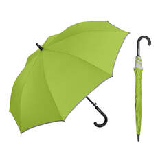 automatic walking stick umbrella with reflective piping