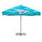 Large parasol, printed square parasol with valance Large parasol, printed square parasol with valance