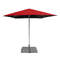 Square parasol without valance Square parasol without valance