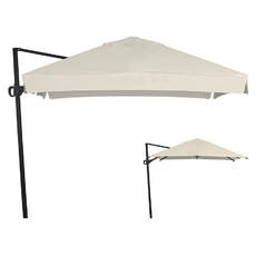 Cantilever parasol with crank opening system Cantilever parasol with crank opening system