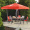 Cantilever parasol with valance Cantilever parasol with valance
