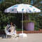 Printed round small parasol, 2.4 m